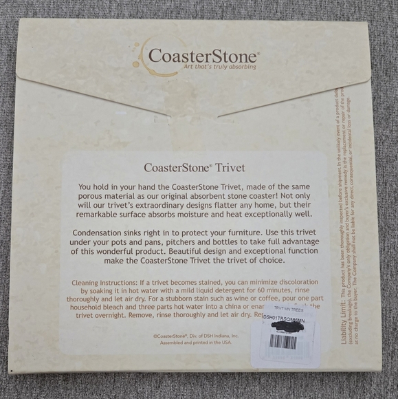 CoasterStone Absorbent Trivet 8x8 - Picture 2 of 2